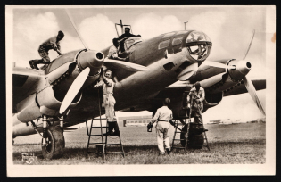 Luftwaffe Military Air Arms, Germany, Third Reich Propaganda Postcard