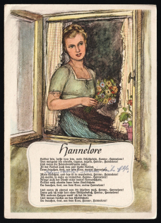 Songs and Stories, Germany, Third Reich Propaganda Postcard