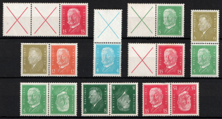 1928-32 Weimar Republic, Germany (Zusammendrucke, CV $230)