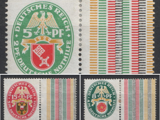 1929 Weimar Republic, Germany (Zusammendrucke, Not Complete!)