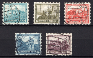 1932 Weimar Republic, Germany (Mi. 474 - 478, Full Set, Canceled, CV $140)