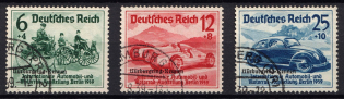1939 Third Reich, Germany (Mi. 695 - 697, Full Set, Canceled, CV $130)