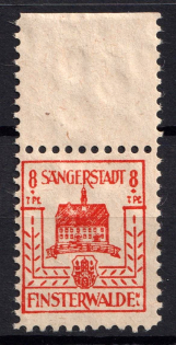 1946 8+7pf Finsterwalde, Germany Local Post (Mi. 5 a V, Perforated, CV $70, MNH)