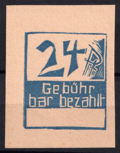 1946 24pf Frankenau (Hessen), Germany Local Post (Mi. 2, Unofficial Issue, CV $280)