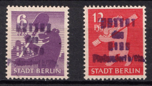 1945 Fredersdorf (Berlin), Germany Local Post (Mi. 69 - 70, Full Set, CV $50, MNH)