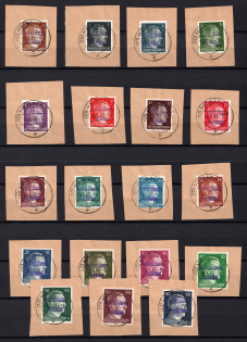 1945 Meissen, Germany Local Post (Mi. 2 - 20, Signed, Canceled, CV $200)