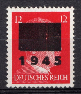 1945 12pf Netzschkau-Reichenbach (Saxony), Germany Local Post (Mi. 8 II b, Signed, CV $20, MNH)