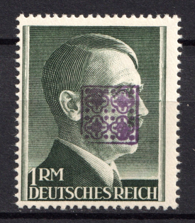 1945 1m Wurzen (Saxony), Soviet Russian Zone of Occupation, Germany Local Post (Mi. 20 B, Signed, MNH)