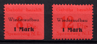 1946 Spremberg (Lower Lusatia), Germany Local Post (Mi.15 A - 16 A, Full Set, CV $50)