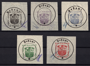 1946 Bad Nauheim, Germany Local Post (Mi. 4 - 8, Different of Types, Signed, CV $260)