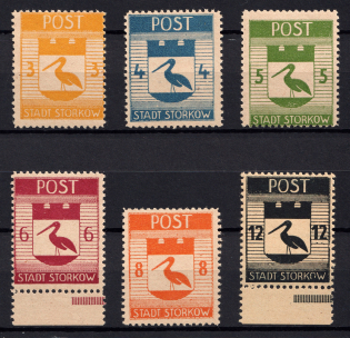 1946 Storkow (Mark), Germany Local Post (Mi. 9 A - 14 A, Full Set)
