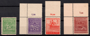 1945 Meissen, Germany Local Post (Mi. 35 A - 38 A, Full Set)