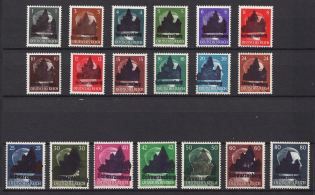 1945 Schwarzenberg (Saxony), Soviet Russian Zone of Occupation, Germany Local Post (Mi. 1 II - 19 II, 30pf DOUBLE Overprint, Signed, High CV, MNH)