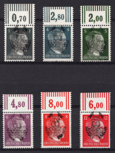 1945 Glauchau (Saxony), Germany Local Post (Mi. I - VI, Unissued Stamps, Margins, Signed, CV $230, MNH)