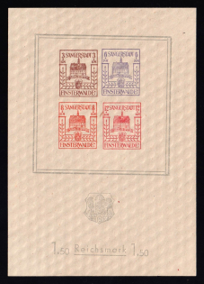 1946 Finsterwalde, Germany Local Post, Souvenir Sheet (Mi. Bl. 1, CV $100, MNH)