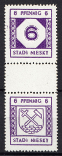 1945 Niesky (Oberlausitz), Germany Local Post (Mi. SZd 5, CV $40, MNH)