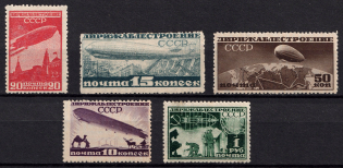 1931 Airship Constructing, Soviet Union USSR (Perforated, Full Set)