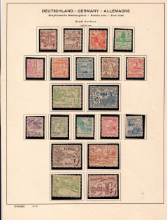 1946 Cottbus, Germany Local Post (Mi. 1 w - 20 w, Full Set, CV $80, MNH)