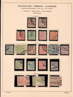 1946 Cottbus, Germany Local Post (Mi. 1 w - 16 w, 18 w - 20 w, Canceled, CV $90)
