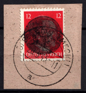 1945 12pf Grabow (Mecklenburg), Germany Local Post (Mi. 7, Canceled, CV $220)