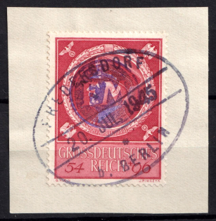 1945 54pf Fredersdorf (Berlin), Germany Local Post (Mi. F 887, Canceled, CV $460)