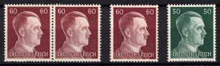 1941-44 Third Reich, Germany (Mi. 796, 797 + Pair, MNH)