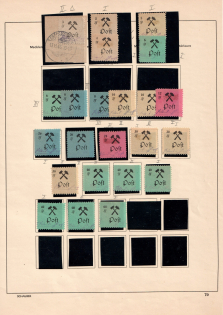 Grosraschen, Germany Local Post, Stock of Stamps (Varieties)