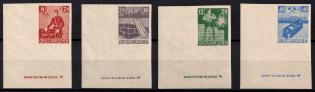 1946 Grosraschen, Germany Local Post (Mi. 43 B - 46 B, Corner Margins, Control Inscriptions, Full Set, CV $20, MNH)