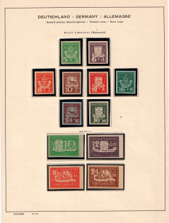 1946 Lubbenau (Spreewald), Germany Local Post (Mi. 1 B - 12 B, Full Sets, CV $180, MNH)