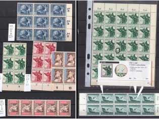 1942-44 Germany, Third Reich, Print Errors on Blocks