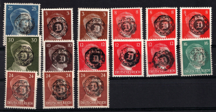 1945 Lobau (Saxony), Germany Local Post (Mi. 4, 8, 9, 10, 12, 14 - 16, CV $200)