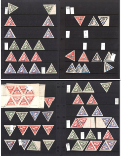 1931-33 Latvia, Airmail, Varieties Stock