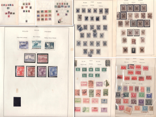 Poland, Collection Postage dues and official stamps with mostly complete sets