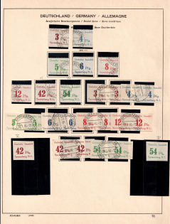 Spremberg (Lower Lusatia), Germany Local Post, Stock of Stamps (Varieties, Canceled)