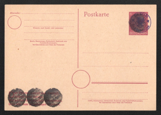 1945 6pf Bad Gottleuba (Saxony), Soviet Russian Zone of Occupation, Germany Local Post, Postcard