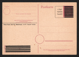 6pf Germany Local Post, Postcard, Postal Stationery
