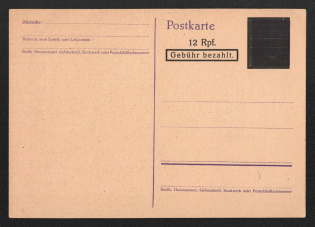 12pf Germany Local Post, Postcard, Postal Stationery