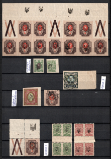 1918 Kharkiv, Ukraine Tridents, Ukraine (Variety of Types & Errors, High CV)