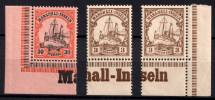 Marshall Islands, German Colonies, Kaiser’s Yacht, Germany (Control Signs on Lower Margin)