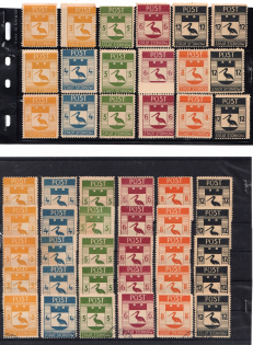 1946 Storkow (Mark), Germany Local Post (Mi. 9 A - 14 A, Varieties)