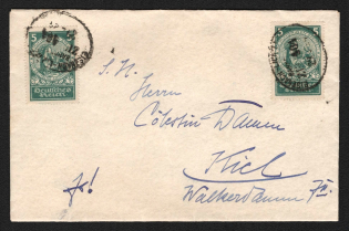 Weimar Republic, Germany, Cover Eisenach - Kiel (Mi. 351, CV $30)