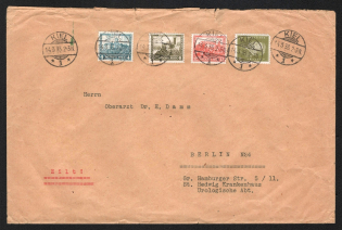 1933 (14 Mar) Weimar Republic, Germany, Cover Kiel - Berlin (Mi. 465, 474 - 476, CV $30)