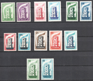 1956 Europa CEPT (Full Sets, CV $900, MNH)