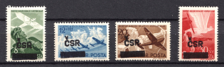 1945 Czechoslovakia, Local Revolutionary Overprints 'C.S.R.'