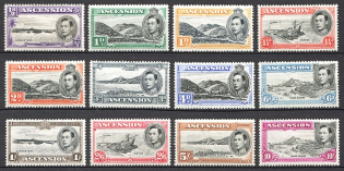 1938-53 Ascension British Empire Perf. 13.5 CV 390 GBP