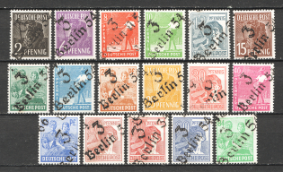 1948 Berlin Soviet Zone of Occupation (Colour Variety, CV $450, Full Set, MNH)
