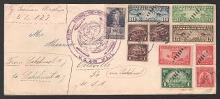 1929 (5 Aug) United States, Graf Zeppelin airship airmail cover from Ottsville to Ottsville, 1st Round the World flight 'Lakehurst - Lakehurst' (Sieger 28 D, CV $100)