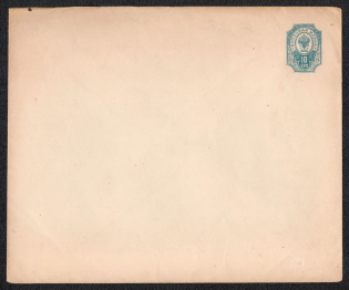 1889 10k Postal Stationery Stamped Envelope, Mint, Russian Empire, Russia (SC МК #42А, 144 x 120 mm, 17th Issue)