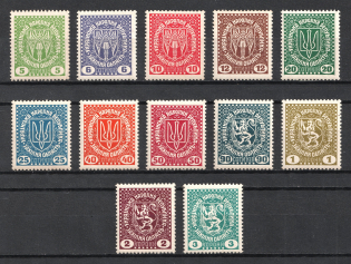 1919 Second Vienna Issue, Ukraine (Kr. I/II - XII/II, Full Set, CV $400, MNH)