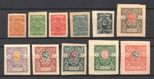 1919 Russia Denikin Army Civil War (Imperforated, Full Set)